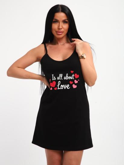 Пеньюар с сорочкой (01068, черный) - фото 11