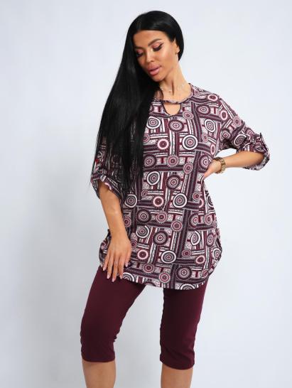 Костюм с бриджами (01052, бордовый) - фото 10