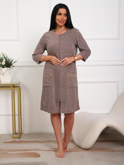 Халат махровый на молнии (01075, капучино) - фото 15