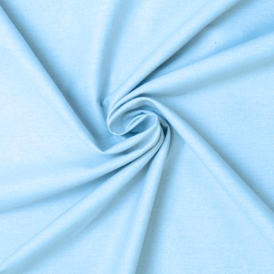 Ткань Голубой Поплин 220 см - фото 1