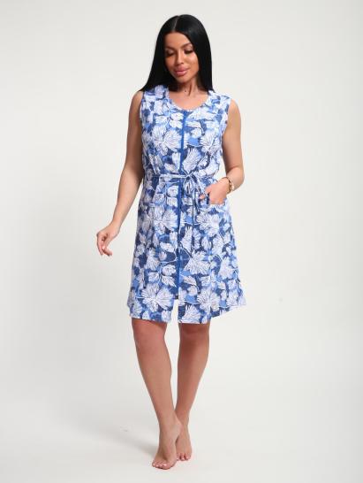 Халат женский (01071, голубой) - фото 14