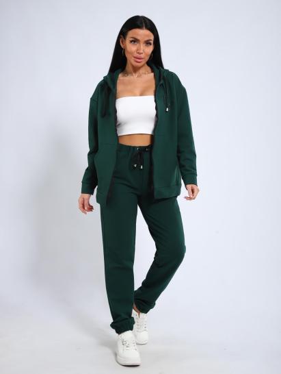 Костюм с брюками, футер с лайкрой 2-х нитка (00907, зеленый) - фото 16
