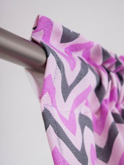 Штора одинарная Зигзаг розовый 145х270 см - фото 2