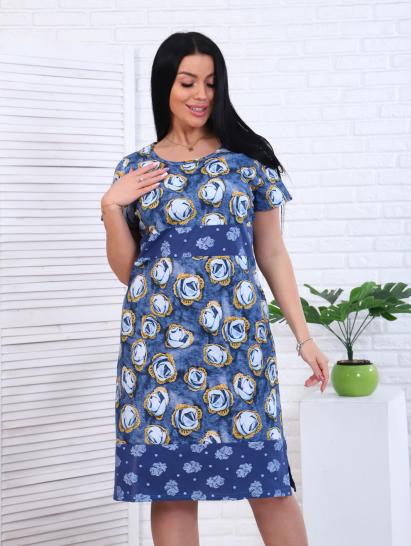 Платье трикотажное - "Джинс" (346) - фото 3