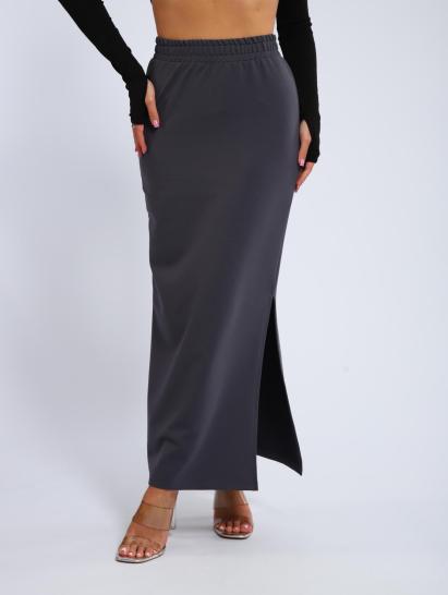 Юбка, футер (01056, серый макси) - фото 7