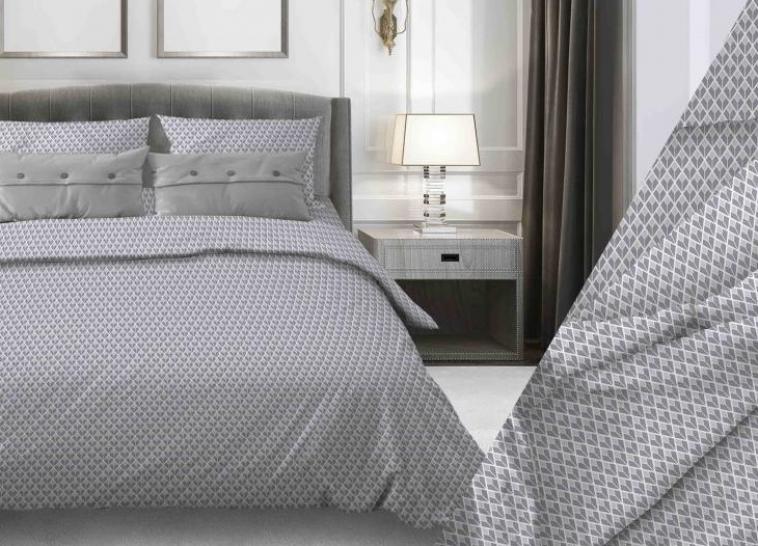 Наволочка Глорис серый бязь - фото 1