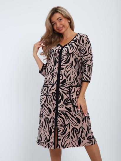 Халат велюровый на молнии (00941, капучино) - фото 6