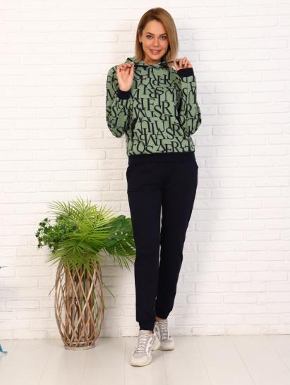 Костюм с капюшоном, футер с лайкрой, мята (660-1) - фото 3