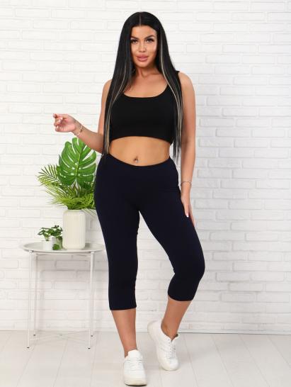 Бриджи, кулирка с лайкрой, темно-синий (927-1) - фото 11