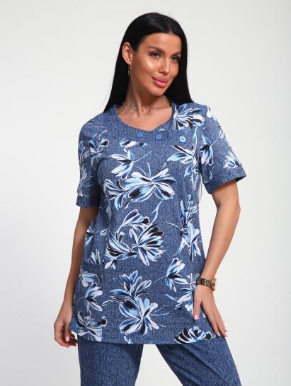 Костюм с бриджами (01070, синий) - фото 2