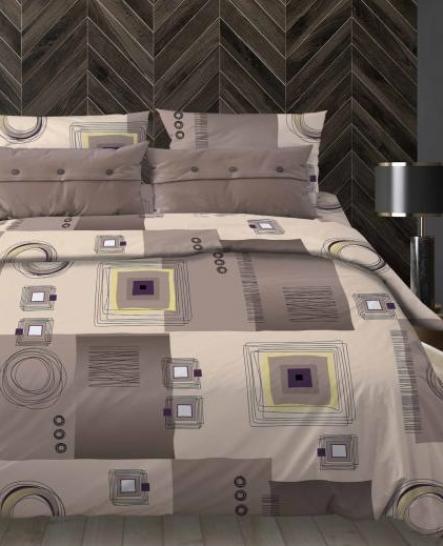 Простыня Графика шоколад бязь - фото 1