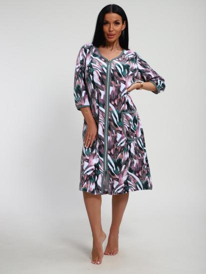 Халат велюровый на молнии (00941, изумрудный) - фото 1