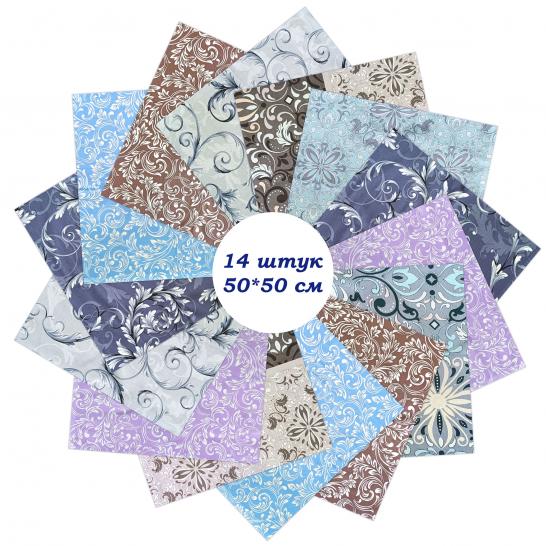 Лоскут Завиток (14 лоскутов 50*50 см) - фото 3
