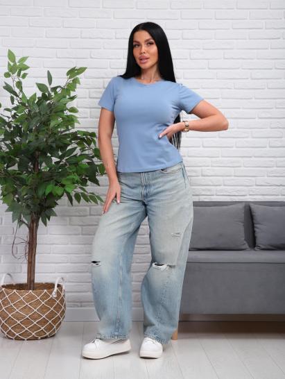 Футболка женская (01078, серо-голубой) - фото 12