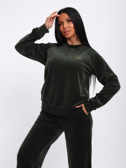 Костюм с брюками, велюровый (01065, хаки) - фото 6