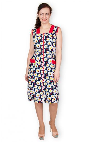 Сарафан на молнии с карманами (144-4) - фото 1