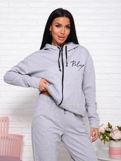 Костюм с брюками, футер 2-х нитка с начесом (01024, меланж) - фото 5