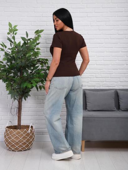 Футболка женская (01078, коричневый) - фото 3