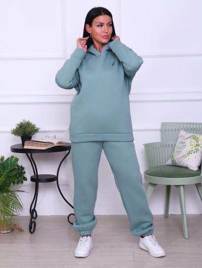 Брюки, футер с начесом 3-х нитка (01043, оливковый) - фото 2