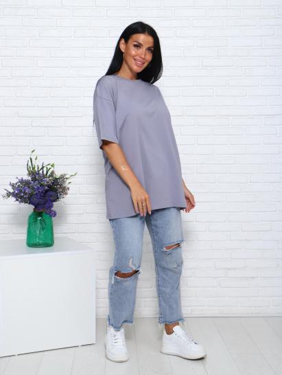 Футболка женская оверсайз (01004, серый) - фото 14