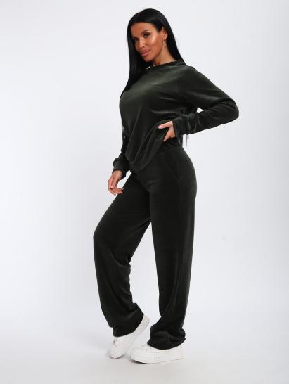 Костюм с брюками, велюровый (01065, хаки) - фото 18