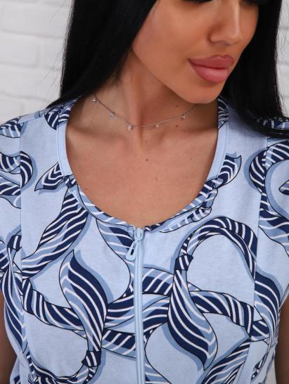 Халат женский (01071, светло-голубой) - фото 9