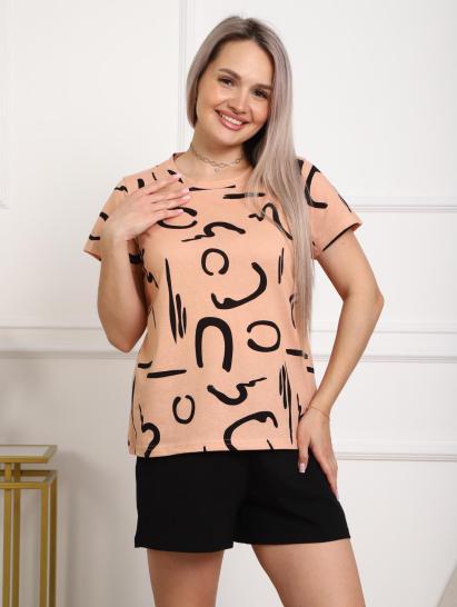 Костюм с шортами (01077, персиковый) - фото 12