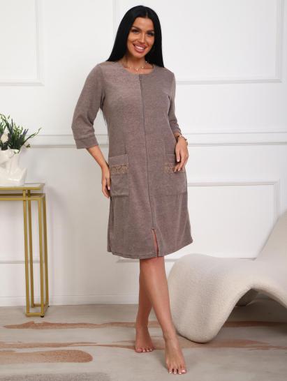 Халат махровый на молнии (01075, капучино) - фото 14