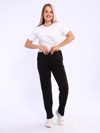 Брюки с карманами, интерлок (01034, черный) - фото 14