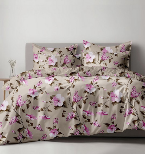 Комплект постельного белья Гибискус бязь - фото 1