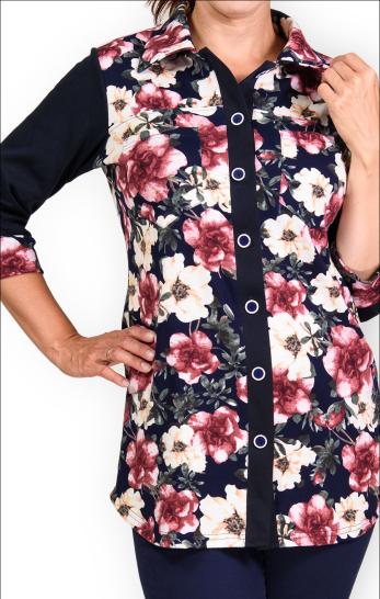 Рубашка интерлок-пенье на пуговицах (237-6) - фото 3