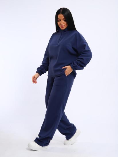 Костюм с брюками, флисовый (01061, синий) - фото 12