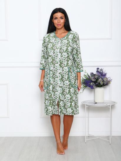 Халат махровый на молнии, зеленый (942-3) - фото 10