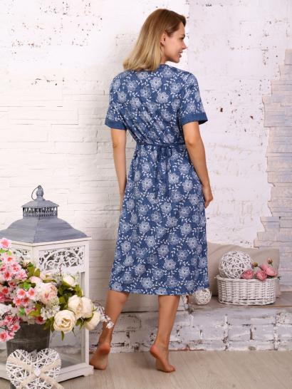 Халат женский на молнии, джинса (734-1) - фото 5