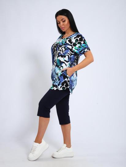 Костюм с бриджами (01050, синий) - фото 12