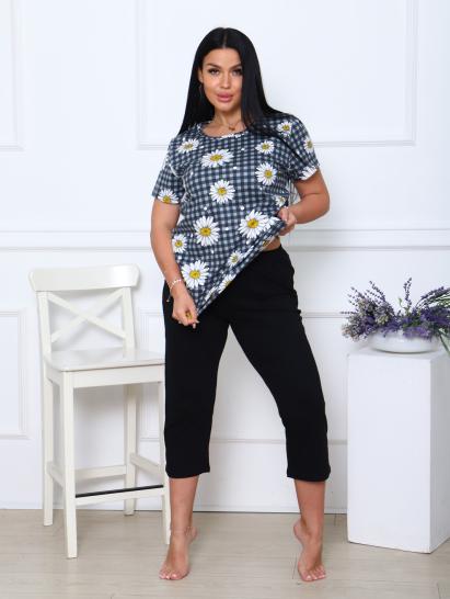 Костюм с бриджами, черный клетка (891-1) - фото 9