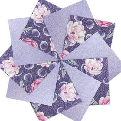 Набор лоскута Виолетта (10 лоскутов 30*30 см) - фото 2 Набор лоскута Виолетта (10 лоскутов 30*30 см) - фото 2