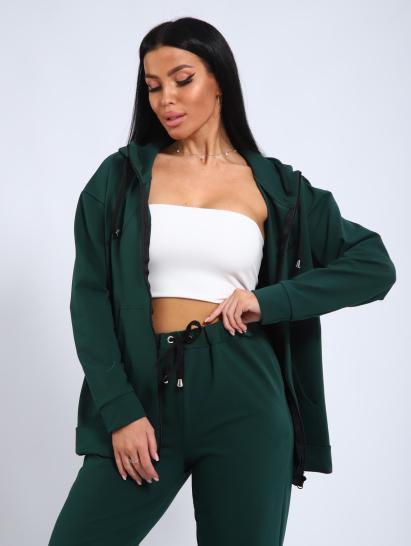 Костюм с брюками, футер с лайкрой 2-х нитка (00907, зеленый) - фото 18