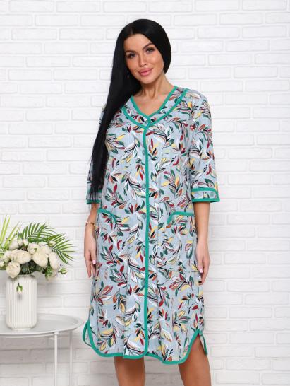 Халат женский на пуговицах с карманами, фисташковый (958-4) - фото 5