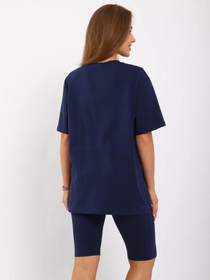 №025.2 Костюм с бриджами Костюм женский Синий - фото 2