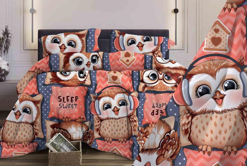 Ткань Совиный домик Бязь 150 см  - фото 1