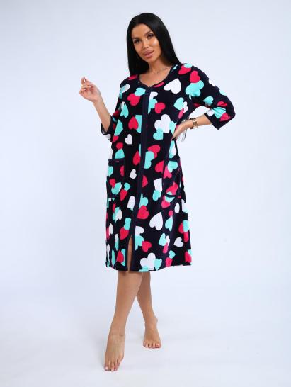 Халат велюровый на молнии (00941, бирюзовый) - фото 16