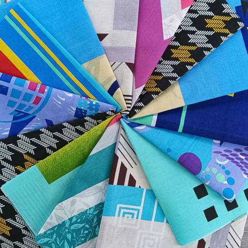 Лоскут Абстракция (14 лоскутов 50*50 см) - фото 3