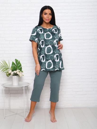 Костюм с бриджами (00983, зеленый) - фото 1