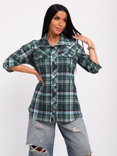 Рубашка на пуговицах (01058, зеленый) - фото 8