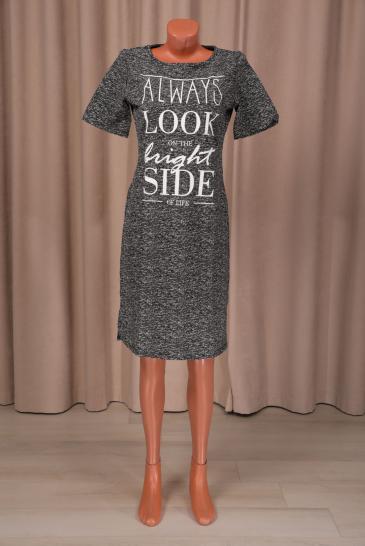 Платье футер с лайкрой, принт (322-13) - фото 1