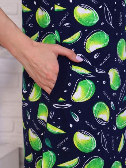 Халат женский на молнии с карманами, "Манго зеленый" (835-1) - фото 6