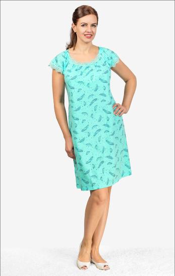 Сорочка с кружевом стрейч (801-15) - фото 1