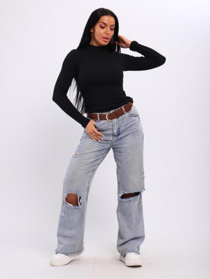 Водолазка женская, рибана (01044, черный) - фото 12