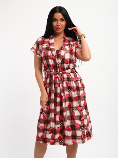 Пеньюар с сорочкой (01068, коричневый) - фото 18